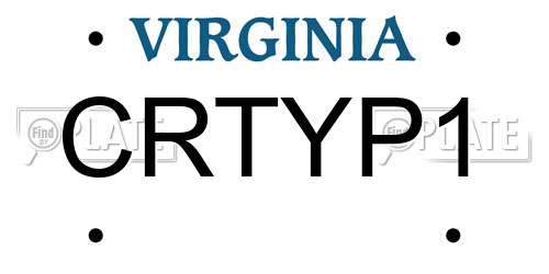 CRTYP1 Virginia License Plate