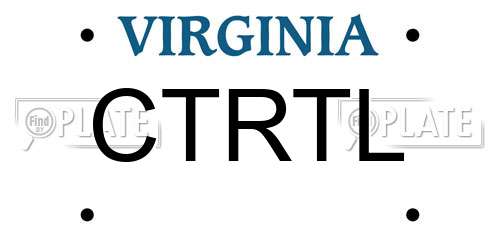 CTRTL Virginia License Plate