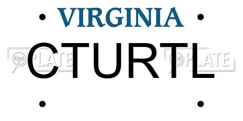 CTURTL Virginia License Plate