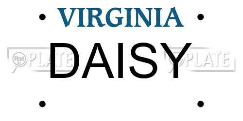 DAISY Virginia License Plate