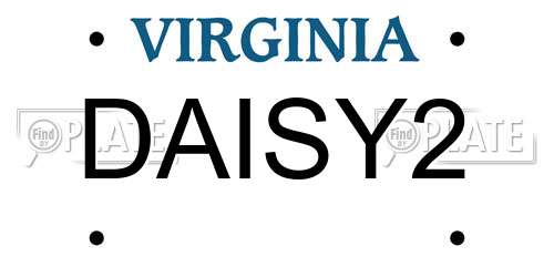 DAISY2 Virginia License Plate