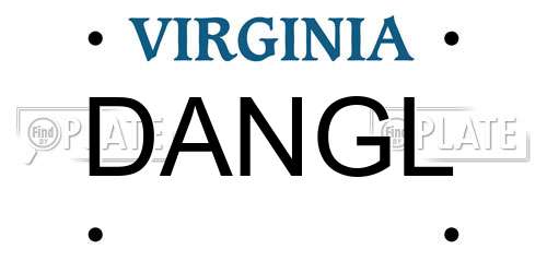 DANGL Virginia License Plate