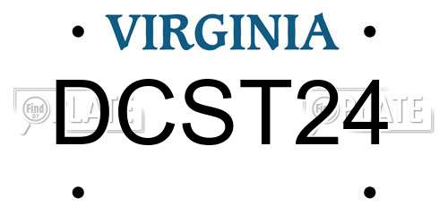 DCST24 Virginia License Plate