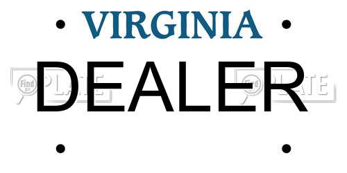 DEALER Virginia License Plate