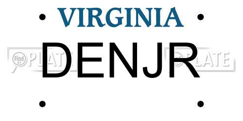 DENJR Virginia License Plate