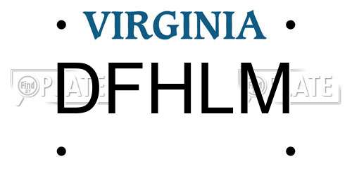 DFHLM Virginia License Plate