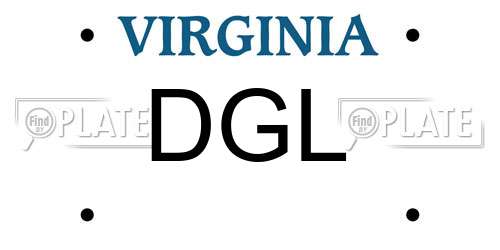 DGL Virginia License Plate