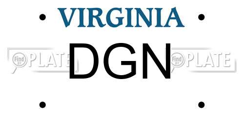 DGN Virginia License Plate