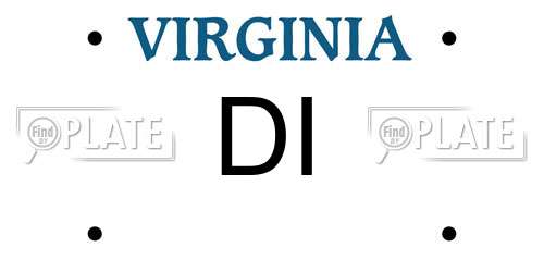 DI Virginia License Plate