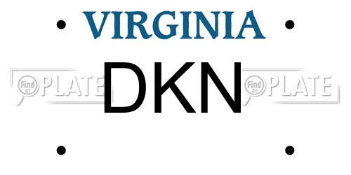 DKN Virginia License Plate