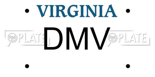DMV Virginia License Plate