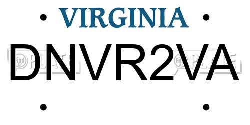 DNVR2VA Virginia License Plate