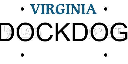 DOCKDOG Virginia License Plate