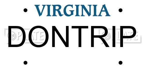 DONTRIP Virginia License Plate
