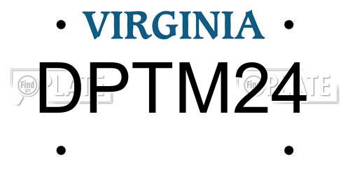 DPTM24 Virginia License Plate