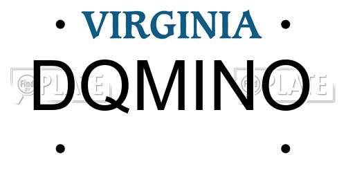 DQMINO Virginia License Plate