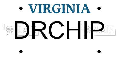 DRCHIP Virginia License Plate