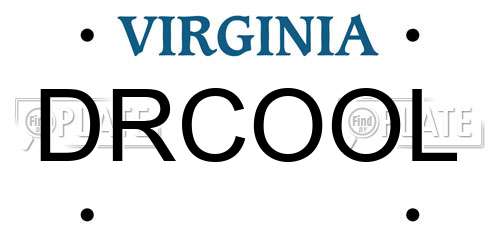 DRCOOL Virginia License Plate