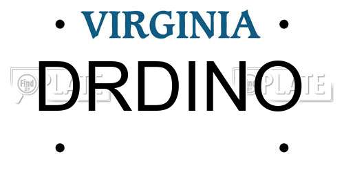 DRDINO Virginia License Plate