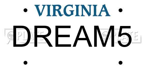 DREAM5 Virginia License Plate
