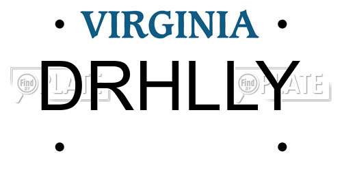 DRHLLY Virginia License Plate