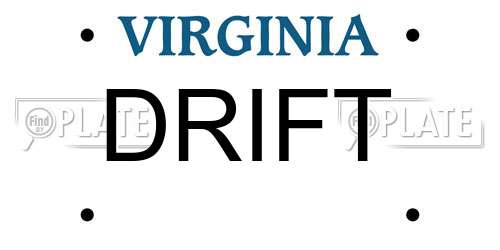DRIFT Virginia License Plate