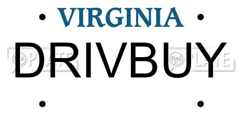 DRIVBUY Virginia License Plate
