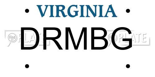 DRMBG Virginia License Plate