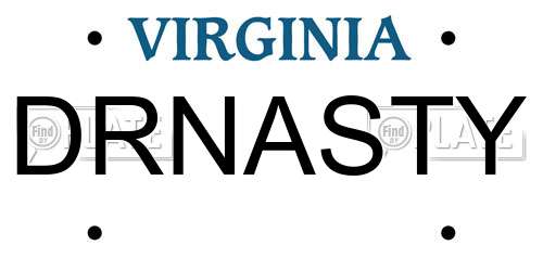 DRNASTY Virginia License Plate