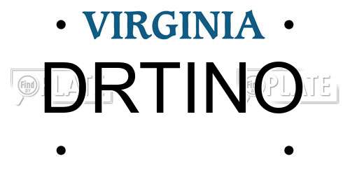 DRTINO Virginia License Plate