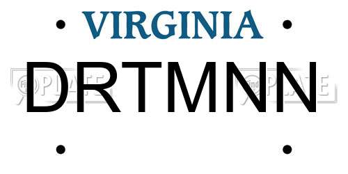 DRTMNN Virginia License Plate