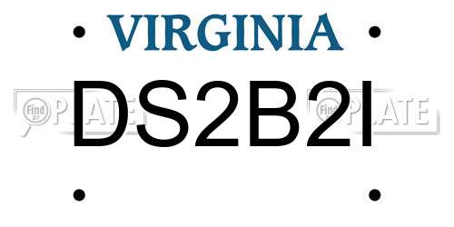 DS2B2I Virginia License Plate