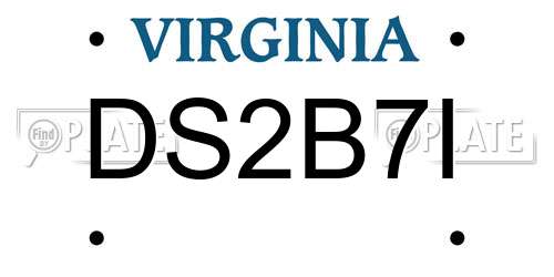DS2B7I Virginia License Plate