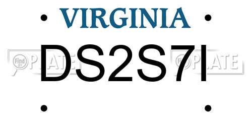 DS2S7I Virginia License Plate