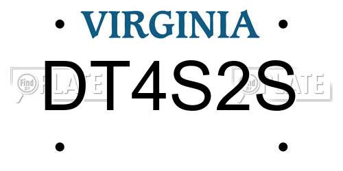 DT4S2S Virginia License Plate