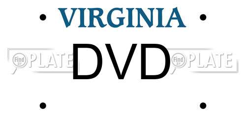DVD Virginia License Plate