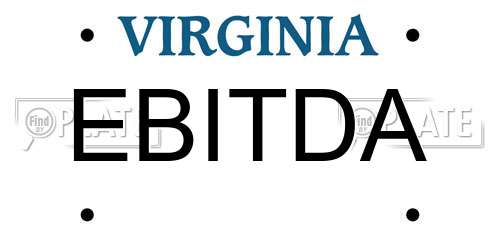 EBITDA Virginia License Plate