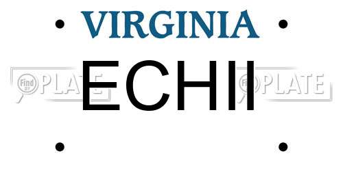 ECHII Virginia License Plate