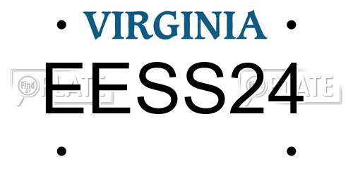 EESS24 Virginia License Plate