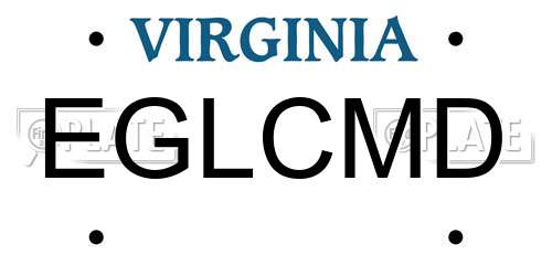 EGLCMD Virginia License Plate