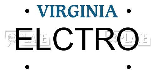ELCTRO Virginia License Plate