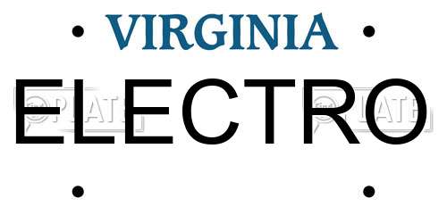 ELECTRO Virginia License Plate