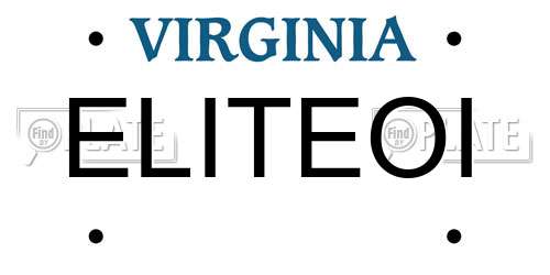 ELITEOI Virginia License Plate