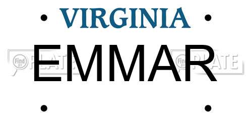 EMMAR Virginia License Plate