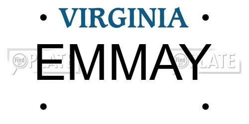 EMMAY Virginia License Plate