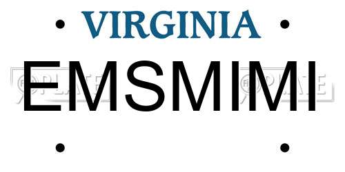 EMSMIMI Virginia License Plate