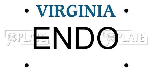 ENDO Virginia License Plate