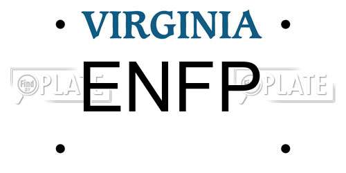 ENFP Virginia License Plate