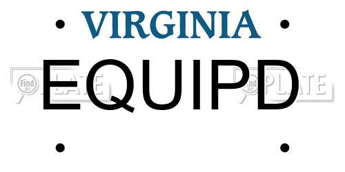EQUIPD Virginia License Plate