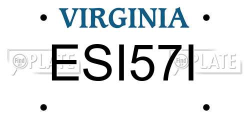 ESI57I Virginia License Plate